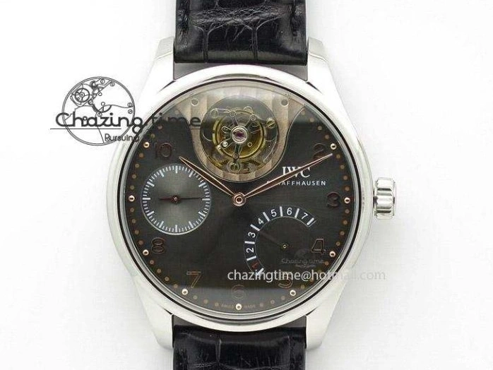 MIROTIME 0318 Portuguese Real PR Real Annual Calendar RG IW503504 YLF 1:1 Best Edition White Dial On Leather Strap A TimelessDesign 7242